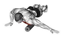 رول جلوی سرشانه و سینه خوابیده روی زمین