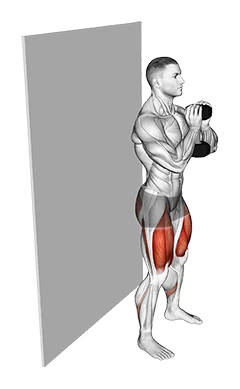 نشستن روی دیوار دمبل گابلت
