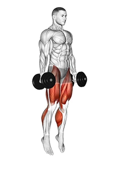 اسکوات پرشی دمبل