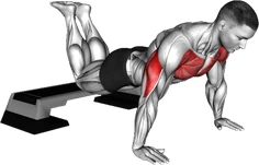 شنا سوئدی زانو زده شیب منفی