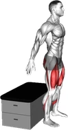 اسکوات روی چهارپایه ابری