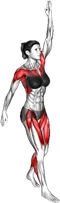 گام به جلو با دست بالا