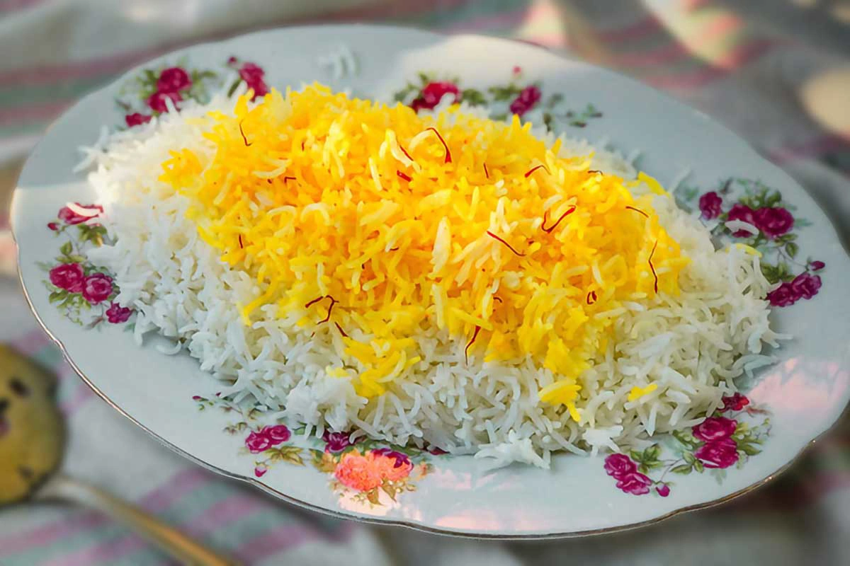 پلو / برنج سفید / آبکش کم چرب