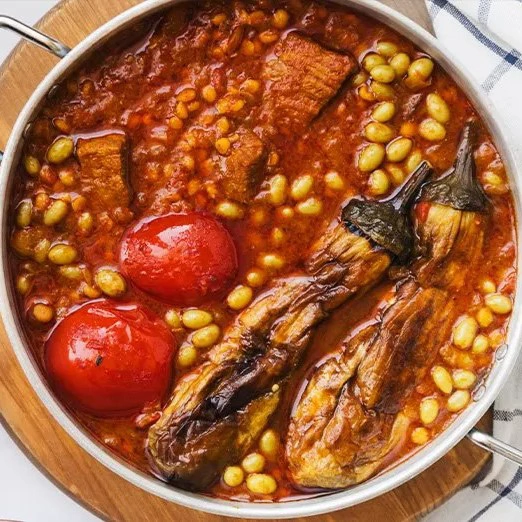 خورشت قیمه بادمجان بدون روغن