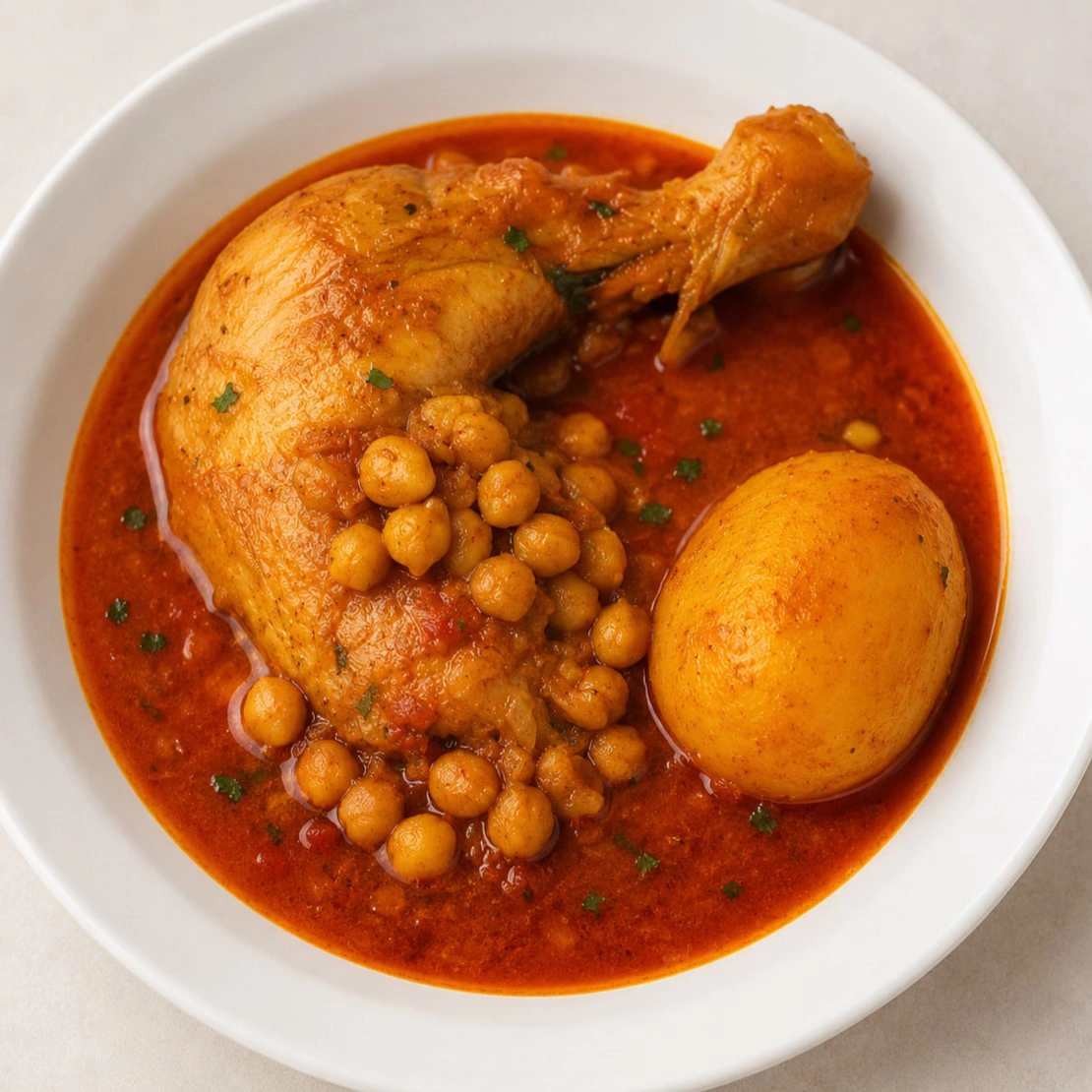 آبگوشت مرغ (فروجاو)