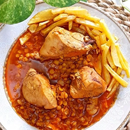 خورشت قیمه مرغ